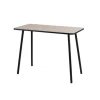 Paperflow Thuiskantoorbureau Rechthoekig Eiken 4 metalen poten 1.000 (B) x 500 (D) x 750 (H) mm Melamine