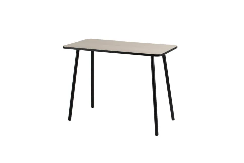 Paperflow Thuiskantoorbureau Rechthoekig Eiken 4 metalen poten 1.000 (B) x 500 (D) x 750 (H) mm Melamine