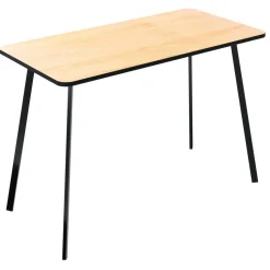 Paperflow Thuiskantoorbureau Rechthoekig Beuken 4 metalen poten 1.000 (B) x 500 (D) x 750 (H) mm Melamine