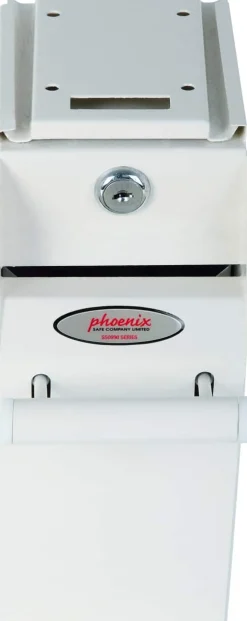 Phoenix Afstortkluis voor onder bureau met Sleutelslot 2L SS0991KD 225 x 100 x 195mm Wit