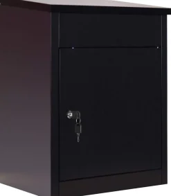 Phoenix Brievenbus PB0581BK Sleutelslot Zwart 440 x 350 x 580 mm
