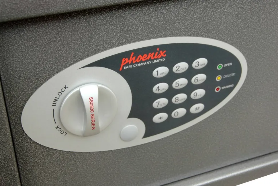Phoenix Dione Hotel Veiligheidskluis Elektronisch slot 16 L SS0301E Grijs