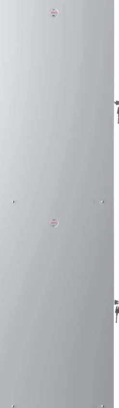 Phoenix Personal Lockers Staal Garderobekast 2 Deurs Sleutelslot 300 x 500 x 1,830 mm Grijs, Rood