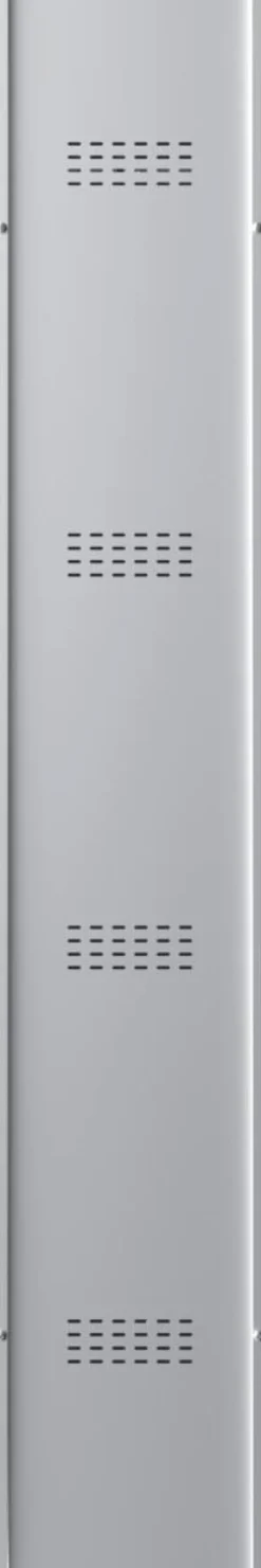 Phoenix Personal Lockers Staal Garderobekast 2 Deurs Sleutelslot 300 x 500 x 1,830 mm Grijs, Rood