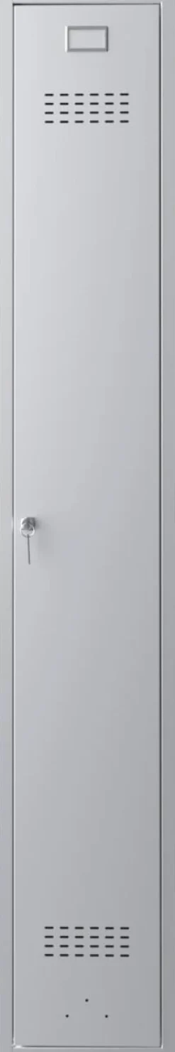 Phoenix Personal Lockers Staal Garderobekast 1 Deurs Sleutelslot 300 x 500 x 1,830 mm Grijs