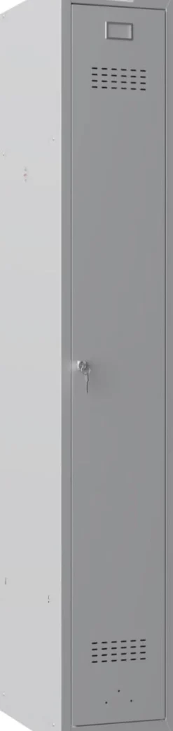 Phoenix Personal Lockers Staal Garderobekast 1 Deurs Sleutelslot 300 x 500 x 1,830 mm Grijs