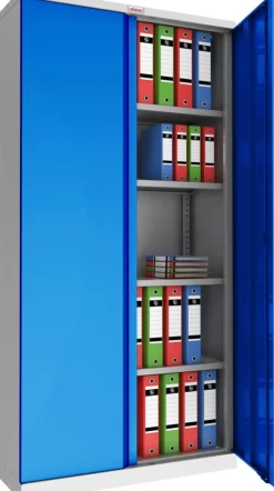 Phoenix SC Kast Staal 4 Planken Afsluitbaar 1.000 x 500 x 1.900 mm Grijs, blauw
