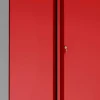 Phoenix SC Kast Staal 4 Planken Afsluitbaar 1.000 x 500 x 1.900 mm Grijs, rood