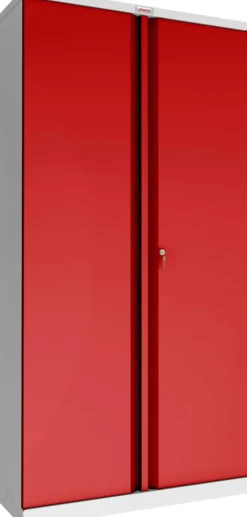 Phoenix SC Kast Staal 4 Planken Afsluitbaar 1.000 x 500 x 1.900 mm Grijs, rood