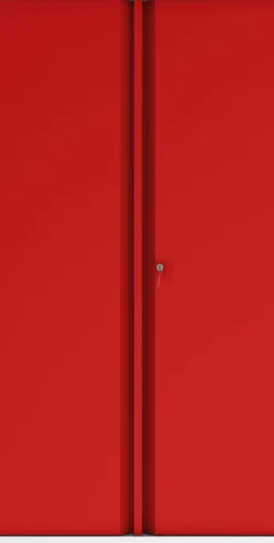 Phoenix SC Kast Staal 4 Planken Afsluitbaar 1.000 x 500 x 1.900 mm Grijs, rood