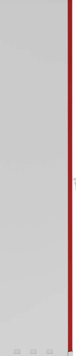 Phoenix SC Kast Staal 4 Planken Afsluitbaar 1.000 x 500 x 1.900 mm Grijs, rood