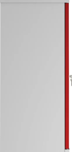 Phoenix SC Kast Staal 1 Plank Afsluitbaar 1.000 x 500 x 1.000 mm Grijs, rood