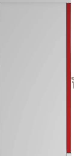 Phoenix SCL Series Draaideurkast Staal 1 Plank Afsluitbaar 915 x 370 x 830 mm Grijs, rood