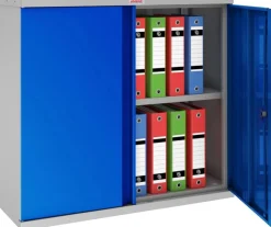 Phoenix SCL Series Draaideurkast Staal 1 Plank Afsluitbaar 915 x 370 x 830 mm Blauw, grijs