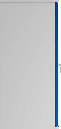 Phoenix SCL Series Draaideurkast Staal 1 Plank Afsluitbaar 915 x 370 x 830 mm Blauw, grijs