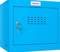 Phoenix Staal Garderobekast 1 Deurs Sleutelslot 400 x 400 x 365 mm Blauw