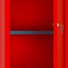 Phoenix Staal Garderobekast 1 Deur Sleutelslot 400 x 400 x 1.265 mm Rood