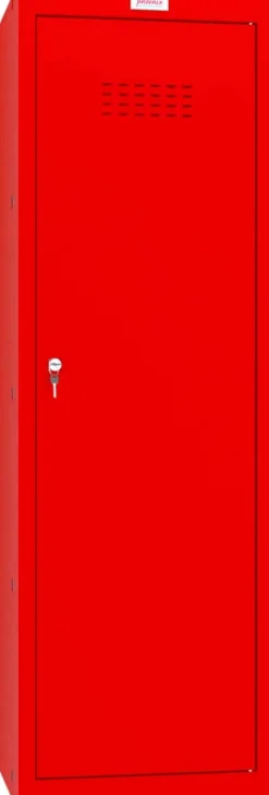 Phoenix Staal Garderobekast 1 Deur Sleutelslot 400 x 400 x 1.265 mm Rood