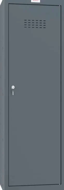 Phoenix Staal Garderobekast 1 Deur Sleutelslot 400 x 400 x 1,265 mm Antraciet, Grijs