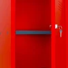 Phoenix Staal Garderobekast 1 Deur Sleutelslot 400 x 400 x 665 mm Rood
