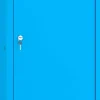 Phoenix Staal Garderobekast 1 Deurs Sleutelslot 400 x 400 x 1,265 mm Blauw