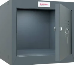 Phoenix Staal Garderobekast 1 Deur Sleutelslot 400 x 400 x 365 mm Antraciet, Grijs