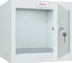 Phoenix Staal Garderobekast 1 Deur Sleutelslot 400 x 400 x 365 mm Grijs