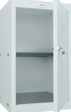 Phoenix Staal Garderobekast 1 Deur Sleutelslot 400 x 400 x 665 mm Grijs