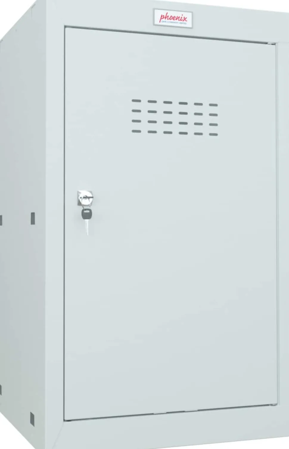 Phoenix Staal Garderobekast 1 Deur Sleutelslot 400 x 400 x 665 mm Grijs