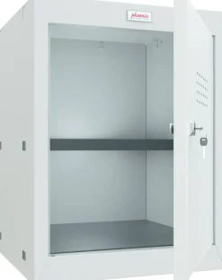 Phoenix Staal Garderobekast 1 Deur Sleutelslot 400 x 400 x 520 mm Grijs