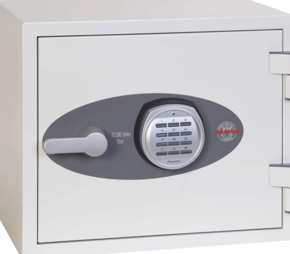 Phoenix Titan Brandwerende kluis Elektronisch slot 19 L FS1281E Wit