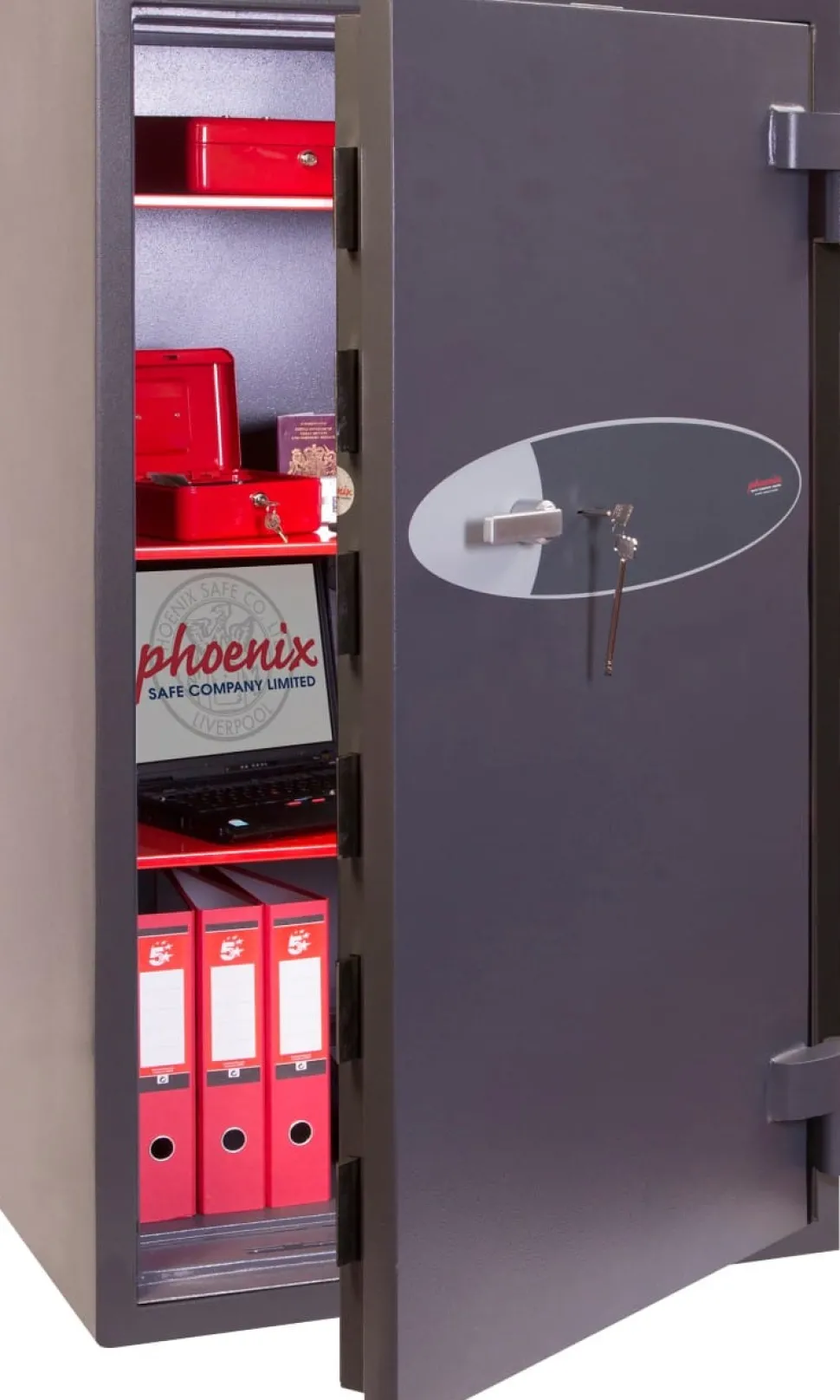 Phoenix Veiligheidskluis met Sleutelslot HS3555K 330L 1630 x 860 x 500 mm Grijs