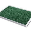 PROFESSIONAL LINE droogloopmat Hygienic Aluminium, Vinyl groen 980 x 680 mm