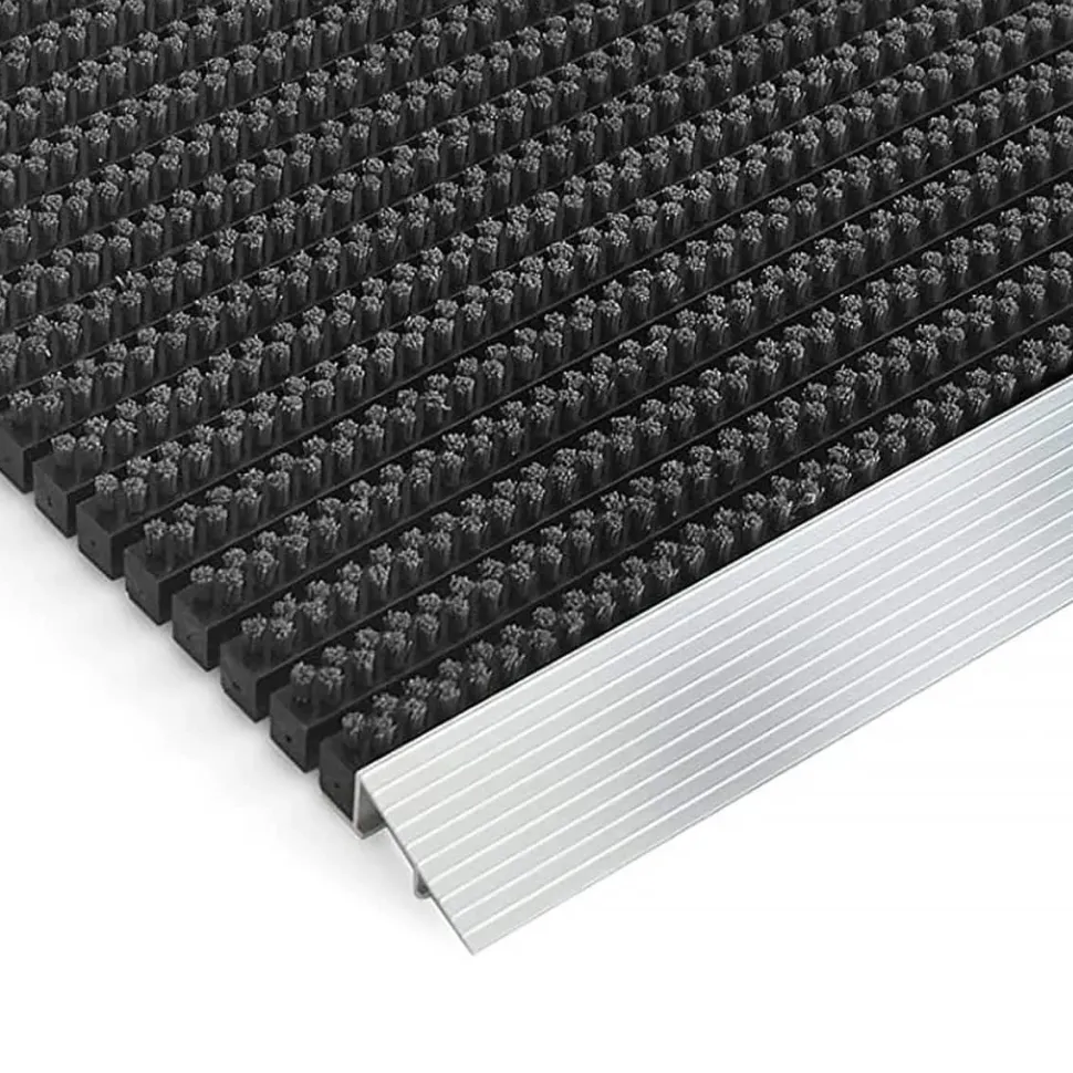 PROFESSIONAL LINE Entreemat Profi Brush Aluminium, nylon Zwart 600 x 400 mm