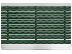 PROFESSIONAL LINE Entreemat Profi Brush Aluminium, nylon Groen 800 x 500 mm
