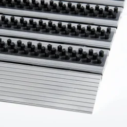 PROFESSIONAL LINE Entreemat Profi Brush Aluminium, nylon Zwart, zilver 800 x 500 mm