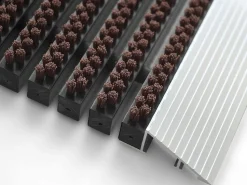 PROFESSIONAL LINE Entreemat Profi Brush Aluminium, nylon Bruin 600 x 400 mm