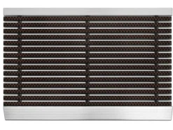 PROFESSIONAL LINE Entreemat Profi Brush Aluminium, nylon Bruin 600 x 400 mm