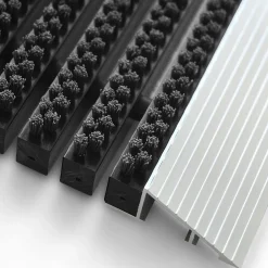 PROFESSIONAL LINE Entreemat Profi Brush Aluminium, nylon Zwart 800 x 500 mm