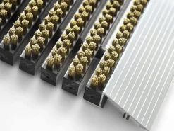 PROFESSIONAL LINE Entreemat Profi Brush Aluminium, nylon Beige 600 x 400 mm