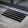 PROFESSIONELE LIJN Double entreemat met rubberen richels Antraciet aluminium 600 x 900 mm