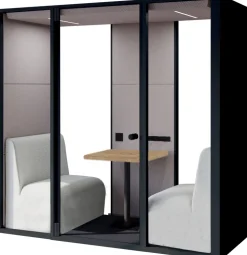 Schaffenburg Akoestische kantoorcabine SOS-2.0-SPR-POD-M-ZW Zwart