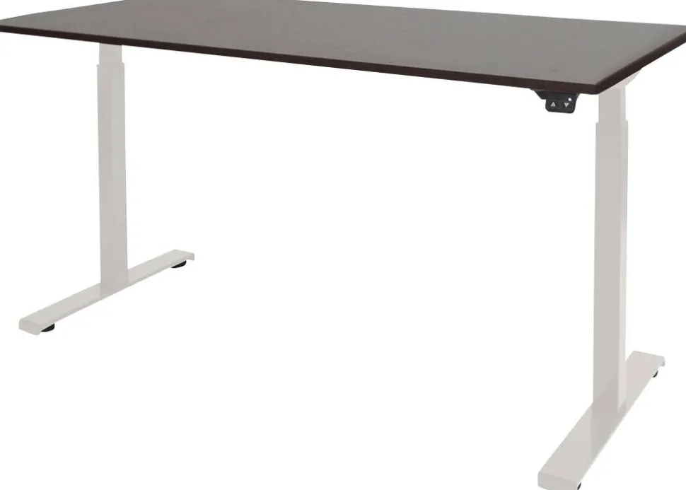 Schaffenburg Dextro Basic Zit-sta-bureau Rechthoekig Eiken T-Voet 1.200 (B) x 800 (D) x 705 (H) mm Melamine