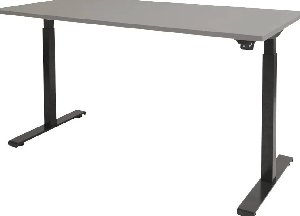 Schaffenburg Dextro Basic Zit-sta-bureau Rechthoekig T-Voet 1.800 (B) x 900 (D) x 705 (H) mm Melamine