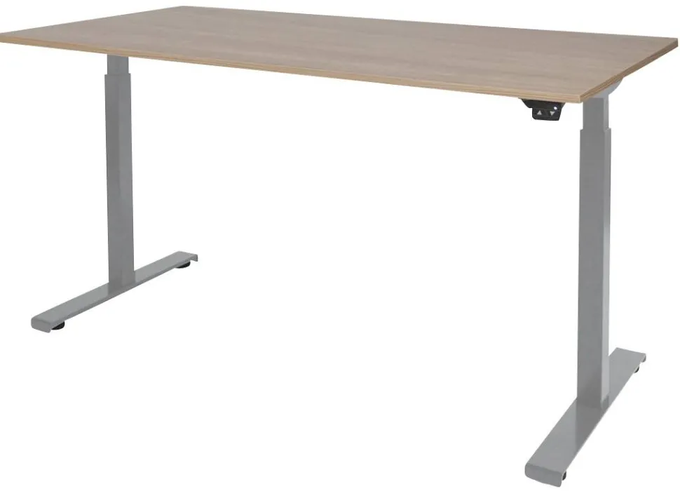 Schaffenburg Dextro Basic Zit-sta-bureau Rechthoekig Eiken T-Voet 1.200 (B) x 800 (D) x 705 (H) mm Melamine
