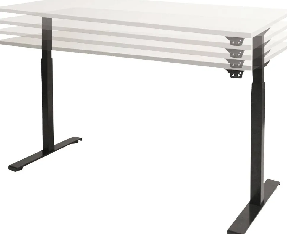 Schaffenburg Dextro Basic Zit-sta-bureau Rechthoekig Eiken T-Voet 1.200 (B) x 800 (D) x 705 (H) mm Melamine