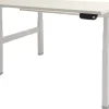 Schaffenburg Dextro Plus Duo Zit-sta-bureau Rechthoekig Eiken H-Frame 1.200 (B) x 800 (D) x 645 (H) mm Melamine
