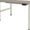 Schaffenburg Dextro Plus Duo Zit-sta-bureau Rechthoekig H-Frame 1.400 (B) x 800 (D) x 645 (H) mm Melamine