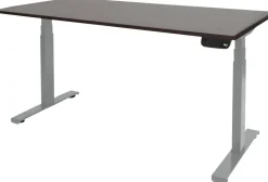 Schaffenburg Dextro Plus Zit-sta-bureau Rechthoekig Eiken T-Voet 1.600 (B) x 800 (D) x 645 (H) mm Melamine