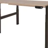 Schaffenburg Dextro Plus Duo Zit-sta-bureau Rechthoekig Kersen H-Frame 1.200 (B) x 800 (D) x 645 (H) mm Melamine